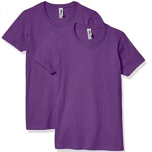 NWT Marky G Purple Womens Unisex 2PK T-Shirt
